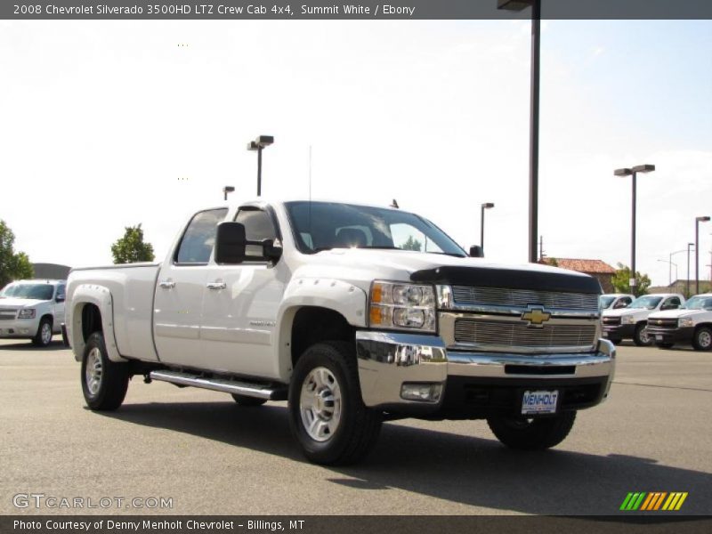 Summit White / Ebony 2008 Chevrolet Silverado 3500HD LTZ Crew Cab 4x4