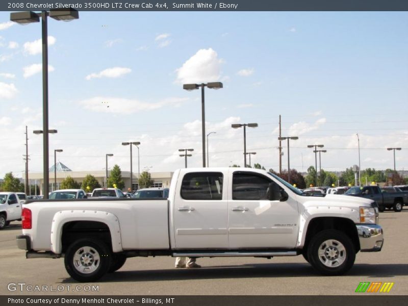 Summit White / Ebony 2008 Chevrolet Silverado 3500HD LTZ Crew Cab 4x4