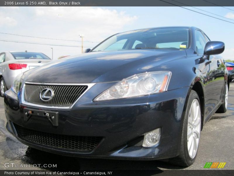 Black Onyx / Black 2006 Lexus IS 250 AWD