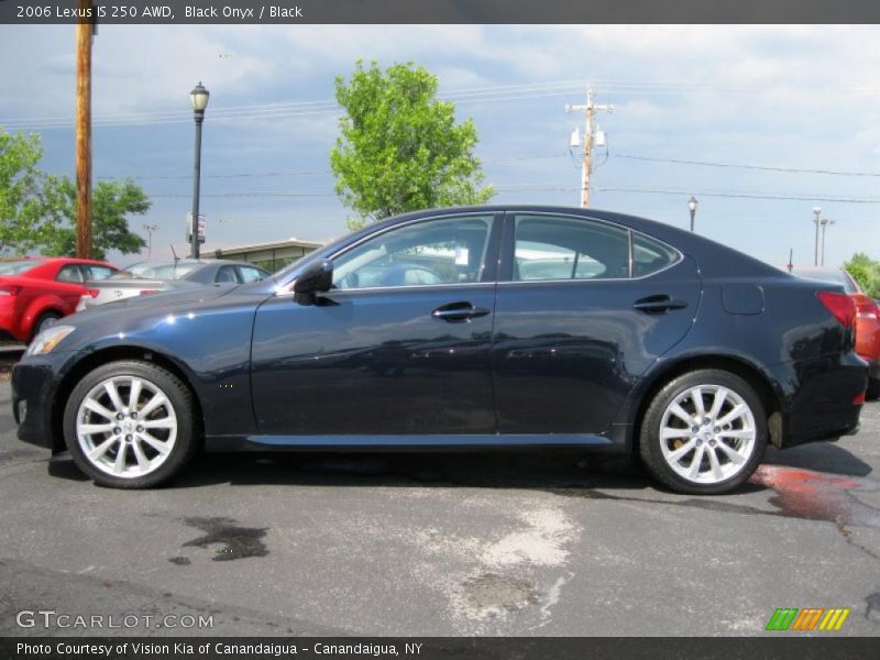 Black Onyx / Black 2006 Lexus IS 250 AWD