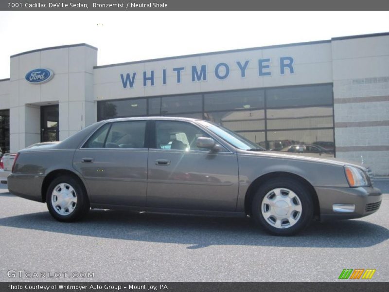 Bronzemist / Neutral Shale 2001 Cadillac DeVille Sedan