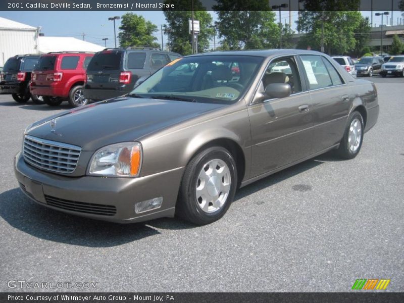 Bronzemist / Neutral Shale 2001 Cadillac DeVille Sedan