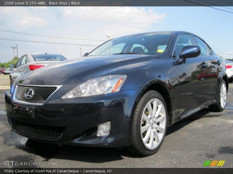 Black Onyx / Black 2006 Lexus IS 250 AWD
