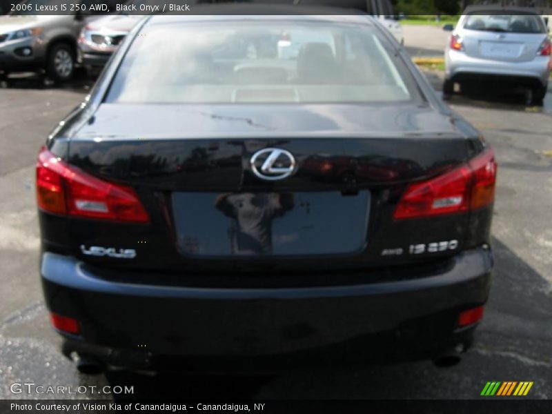 Black Onyx / Black 2006 Lexus IS 250 AWD