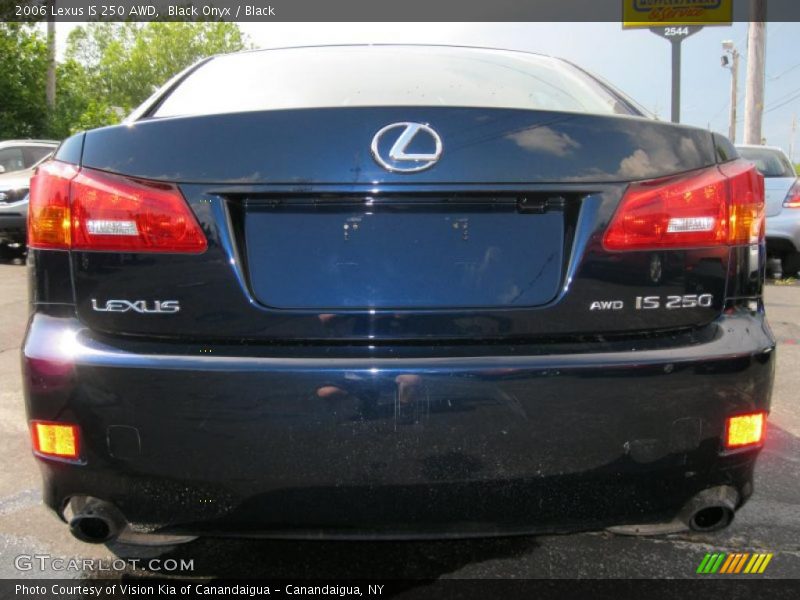 Black Onyx / Black 2006 Lexus IS 250 AWD