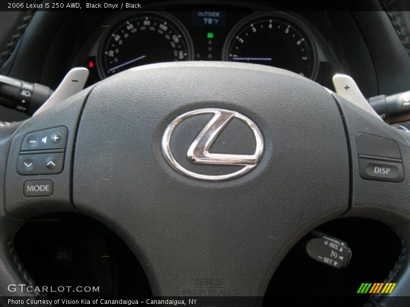 Black Onyx / Black 2006 Lexus IS 250 AWD