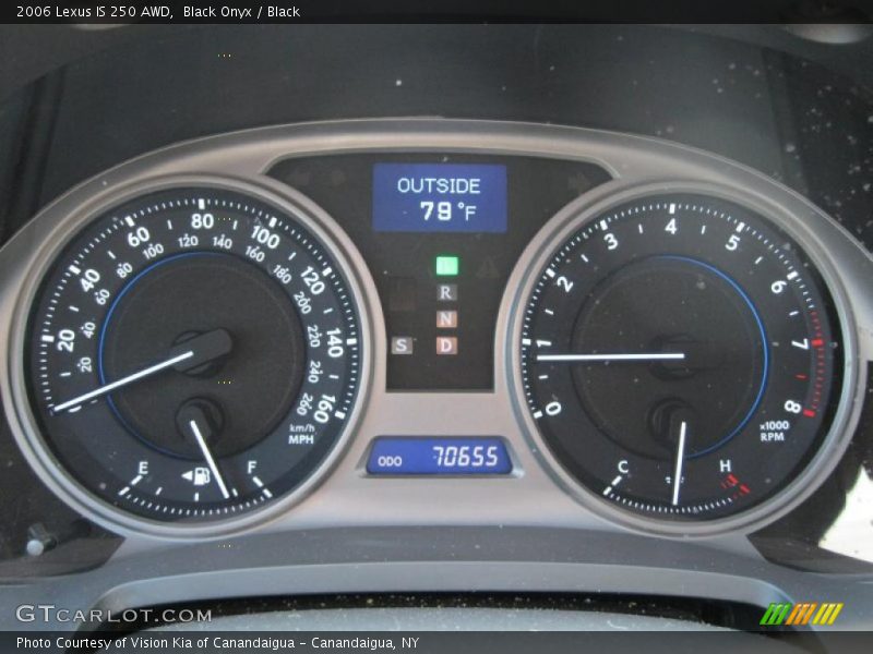 Black Onyx / Black 2006 Lexus IS 250 AWD