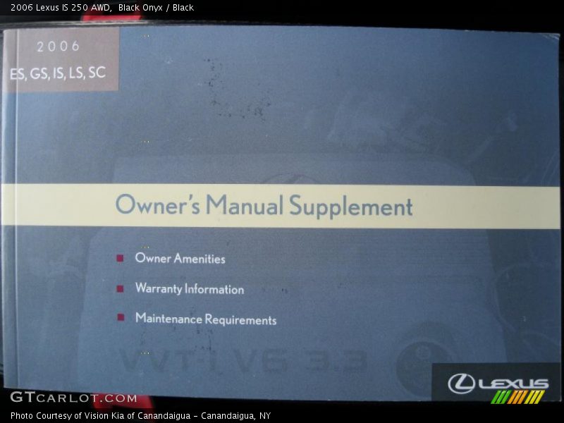 Black Onyx / Black 2006 Lexus IS 250 AWD