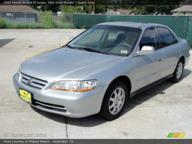 Satin Silver Metallic / Quartz Gray 2002 Honda Accord SE Sedan