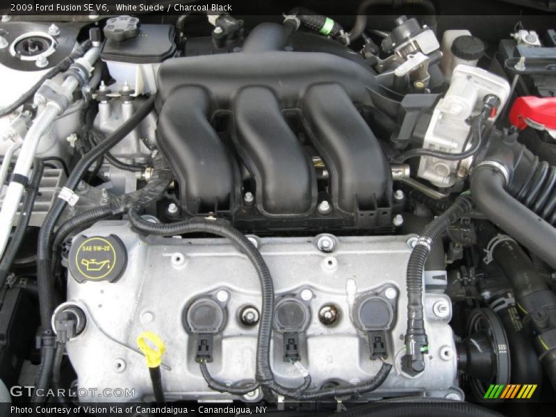 White Suede / Charcoal Black 2009 Ford Fusion SE V6
