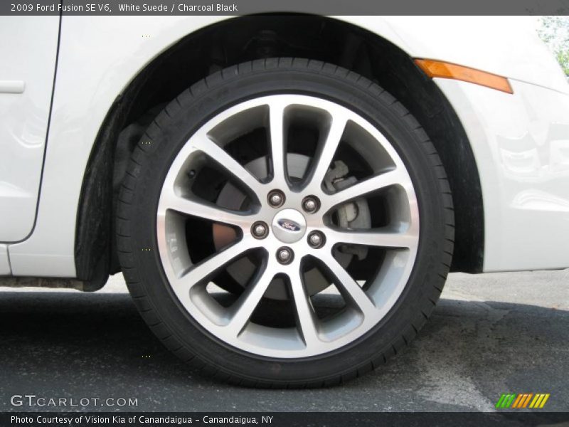 White Suede / Charcoal Black 2009 Ford Fusion SE V6