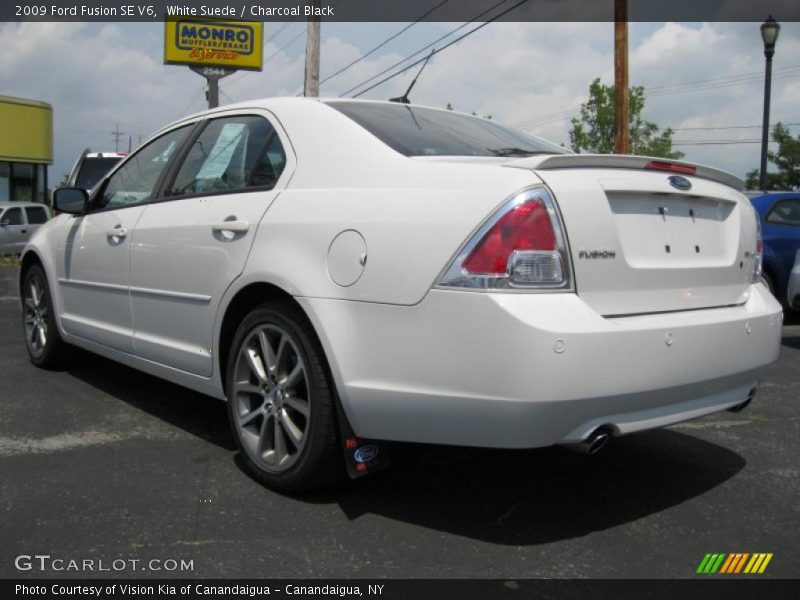 White Suede / Charcoal Black 2009 Ford Fusion SE V6