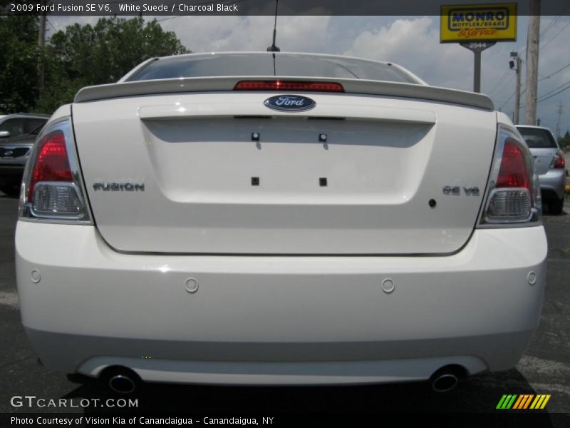 White Suede / Charcoal Black 2009 Ford Fusion SE V6