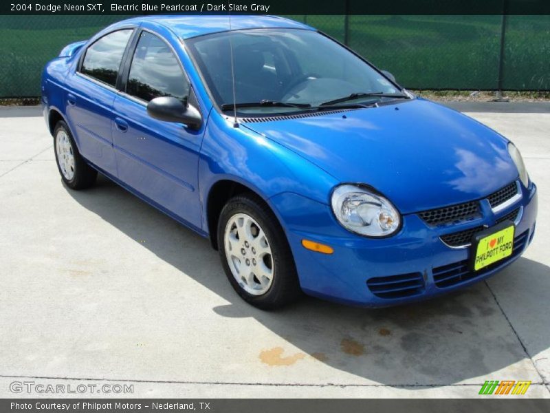 Electric Blue Pearlcoat / Dark Slate Gray 2004 Dodge Neon SXT