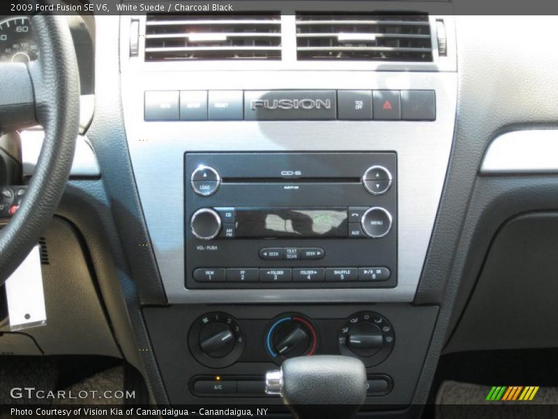 White Suede / Charcoal Black 2009 Ford Fusion SE V6