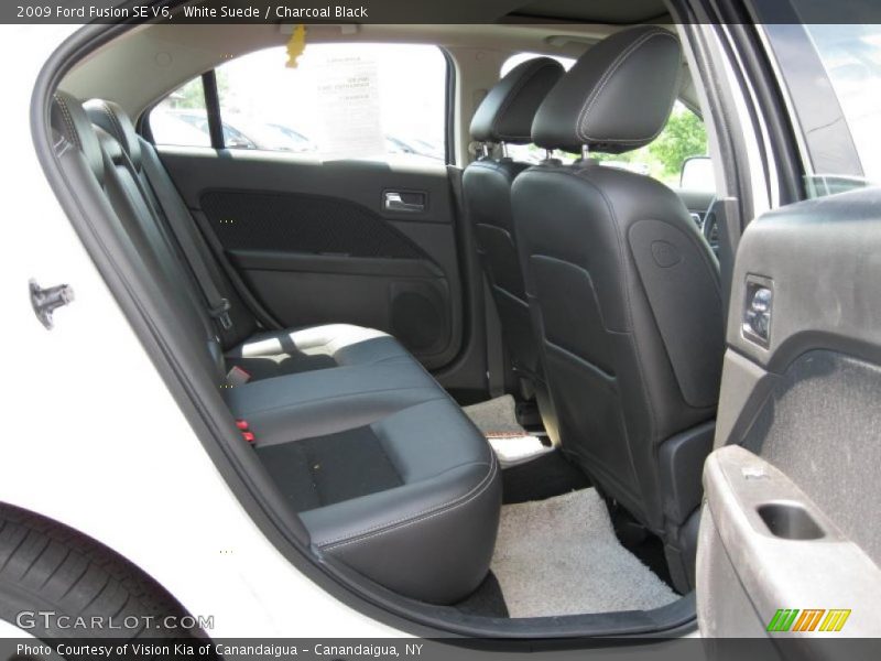 White Suede / Charcoal Black 2009 Ford Fusion SE V6