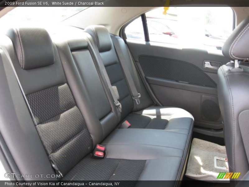 White Suede / Charcoal Black 2009 Ford Fusion SE V6