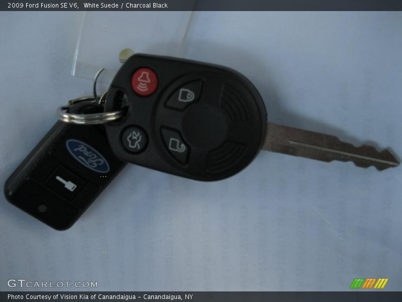 White Suede / Charcoal Black 2009 Ford Fusion SE V6