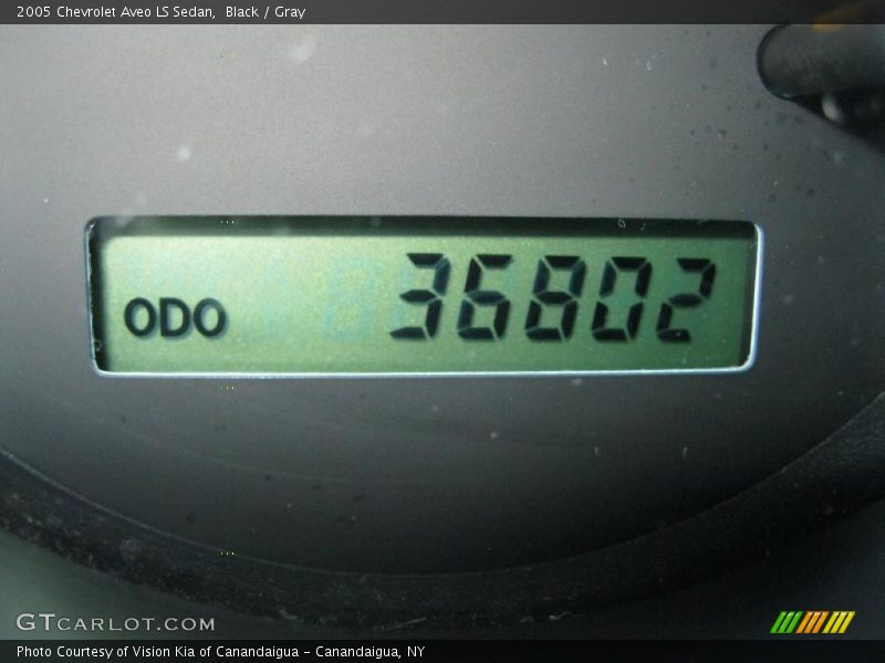 Black / Gray 2005 Chevrolet Aveo LS Sedan
