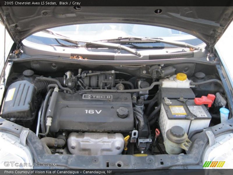 Black / Gray 2005 Chevrolet Aveo LS Sedan