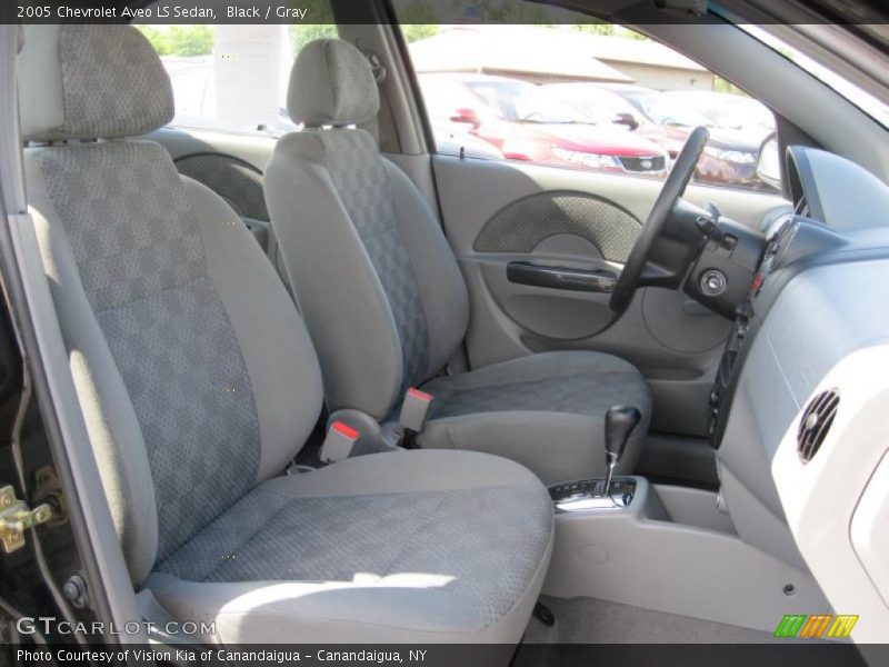 Black / Gray 2005 Chevrolet Aveo LS Sedan