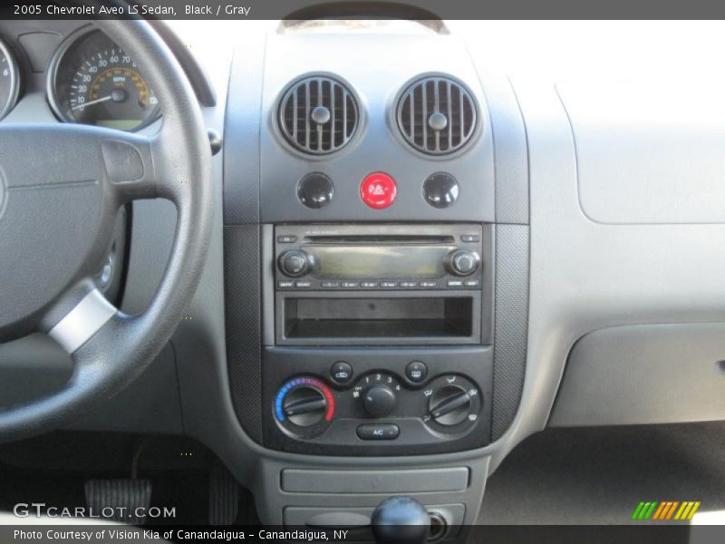 Black / Gray 2005 Chevrolet Aveo LS Sedan
