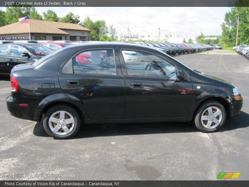 Black / Gray 2005 Chevrolet Aveo LS Sedan