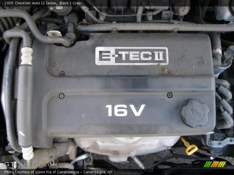 Black / Gray 2005 Chevrolet Aveo LS Sedan
