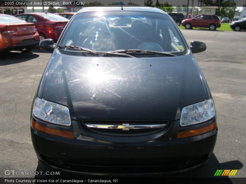 Black / Gray 2005 Chevrolet Aveo LS Sedan