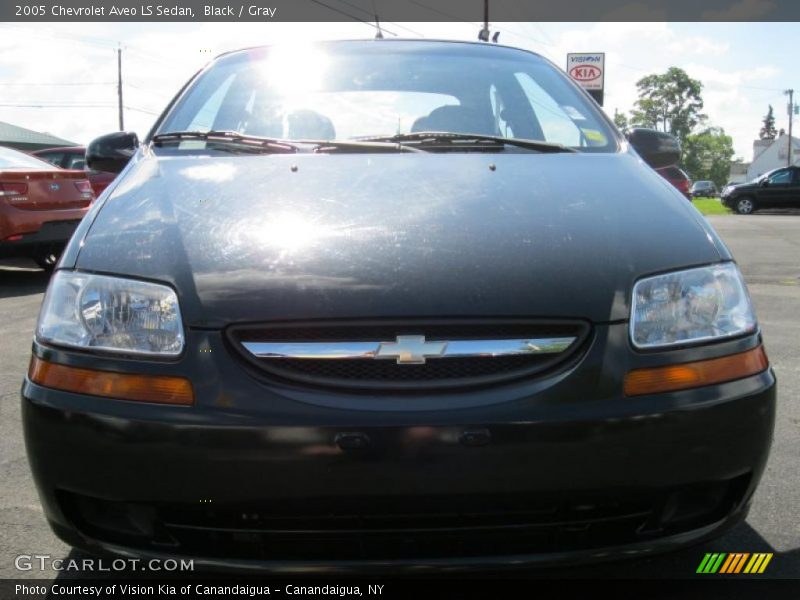 Black / Gray 2005 Chevrolet Aveo LS Sedan