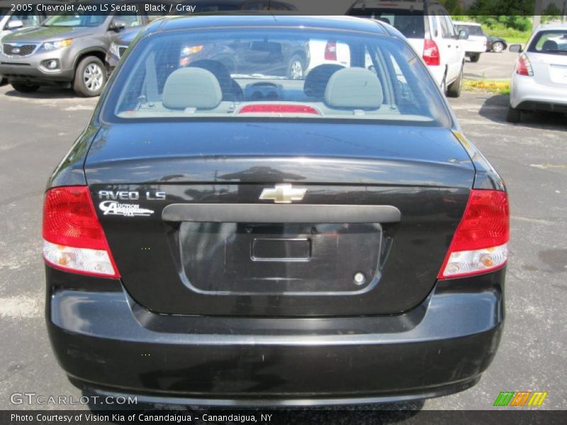 Black / Gray 2005 Chevrolet Aveo LS Sedan