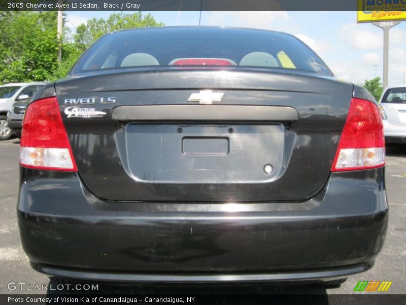 Black / Gray 2005 Chevrolet Aveo LS Sedan