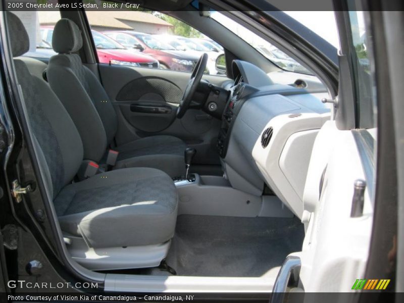 Black / Gray 2005 Chevrolet Aveo LS Sedan