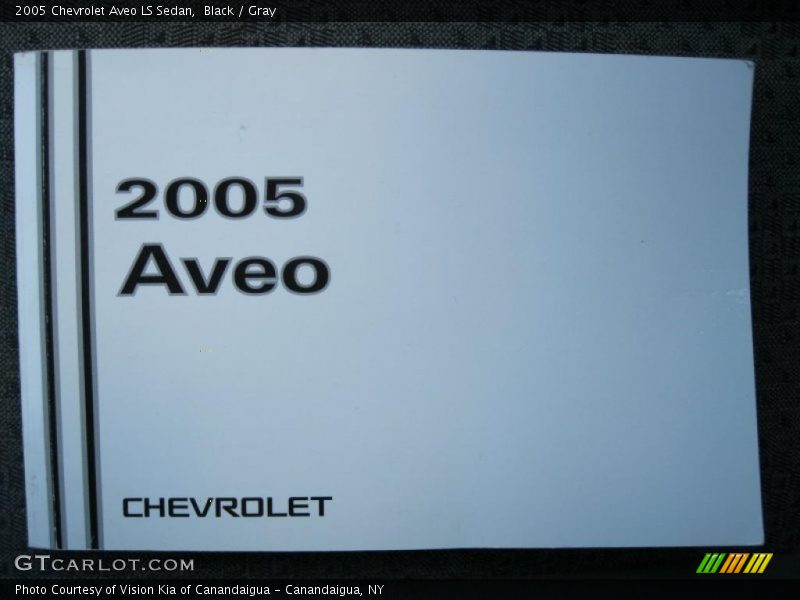Black / Gray 2005 Chevrolet Aveo LS Sedan