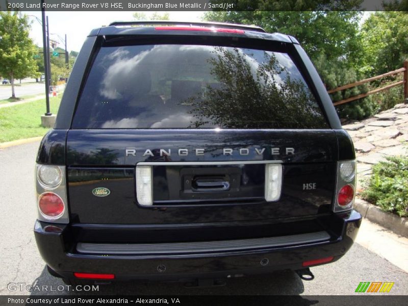 Buckingham Blue Metallic / Sand/Jet 2008 Land Rover Range Rover V8 HSE