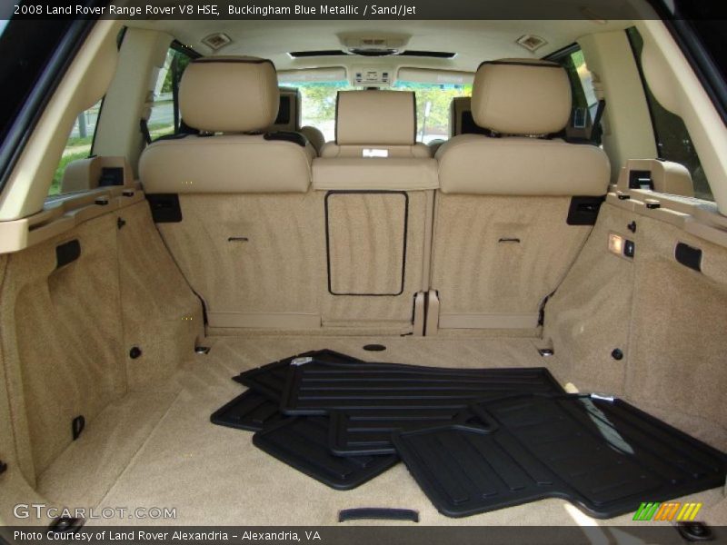 Buckingham Blue Metallic / Sand/Jet 2008 Land Rover Range Rover V8 HSE