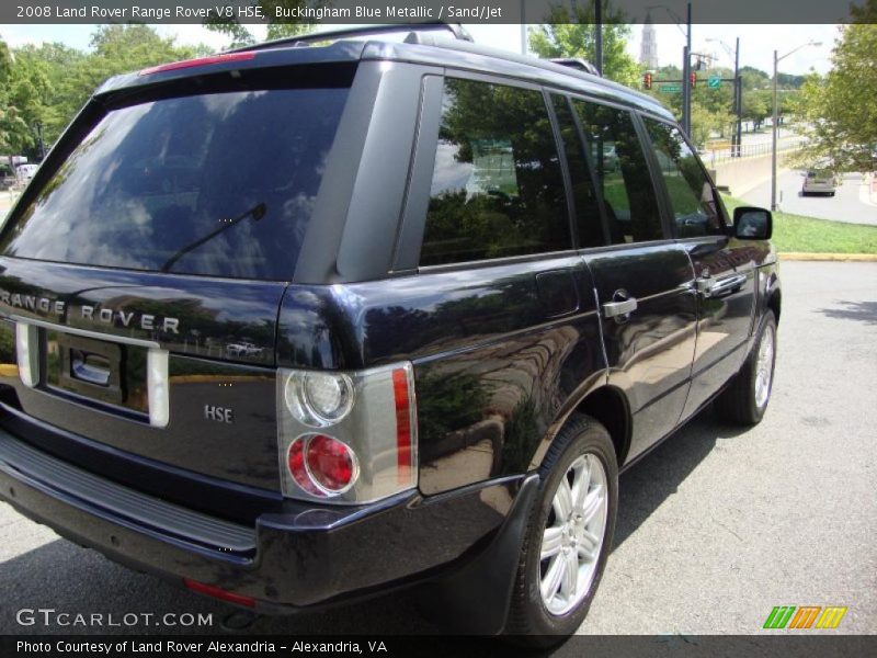 Buckingham Blue Metallic / Sand/Jet 2008 Land Rover Range Rover V8 HSE