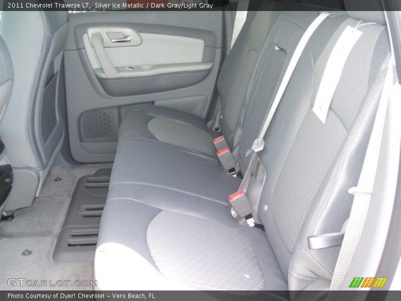 Silver Ice Metallic / Dark Gray/Light Gray 2011 Chevrolet Traverse LT