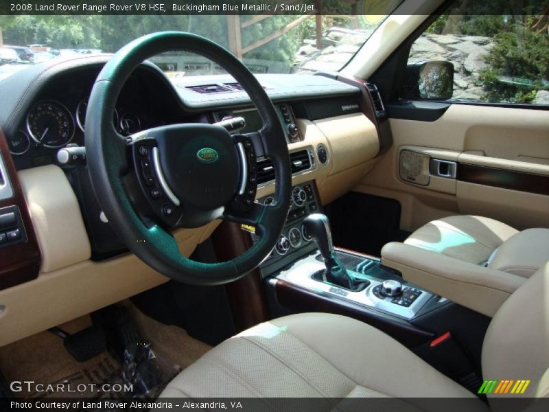 Buckingham Blue Metallic / Sand/Jet 2008 Land Rover Range Rover V8 HSE