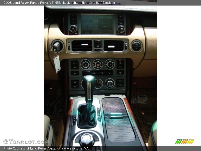 Buckingham Blue Metallic / Sand/Jet 2008 Land Rover Range Rover V8 HSE