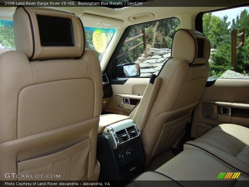 Buckingham Blue Metallic / Sand/Jet 2008 Land Rover Range Rover V8 HSE