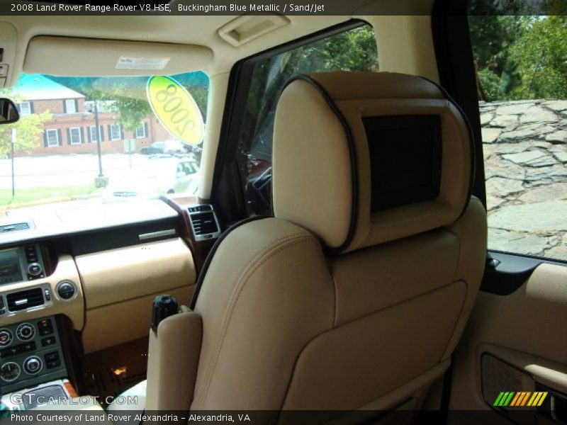 Buckingham Blue Metallic / Sand/Jet 2008 Land Rover Range Rover V8 HSE