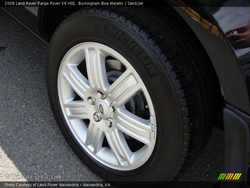 Buckingham Blue Metallic / Sand/Jet 2008 Land Rover Range Rover V8 HSE