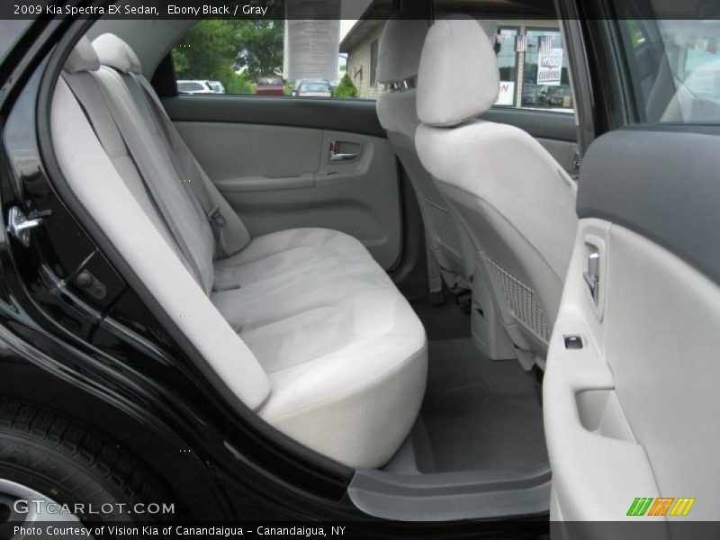 Ebony Black / Gray 2009 Kia Spectra EX Sedan