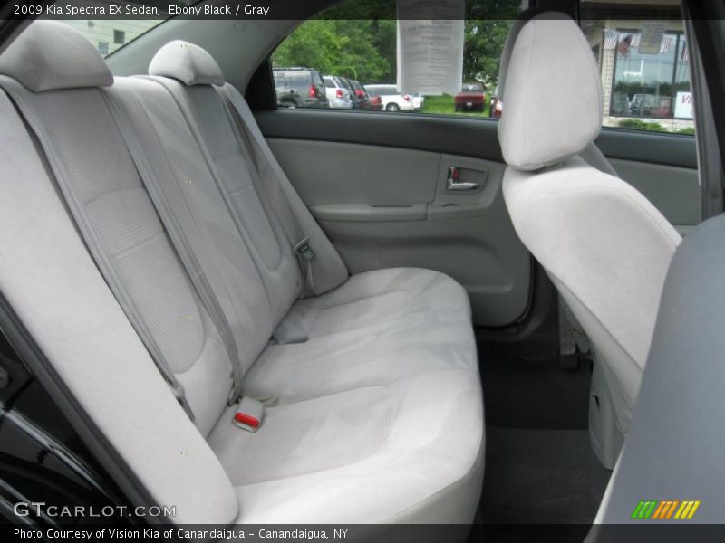 Ebony Black / Gray 2009 Kia Spectra EX Sedan