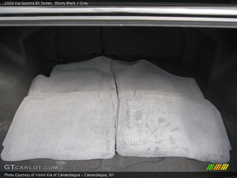 Ebony Black / Gray 2009 Kia Spectra EX Sedan