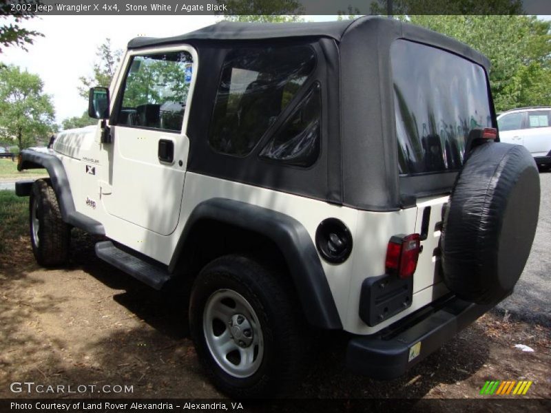 Stone White / Agate Black 2002 Jeep Wrangler X 4x4