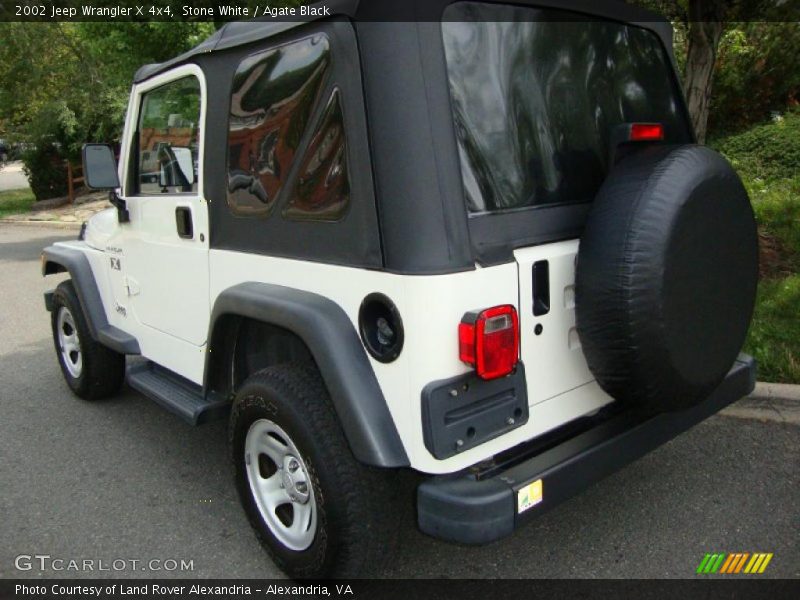 Stone White / Agate Black 2002 Jeep Wrangler X 4x4