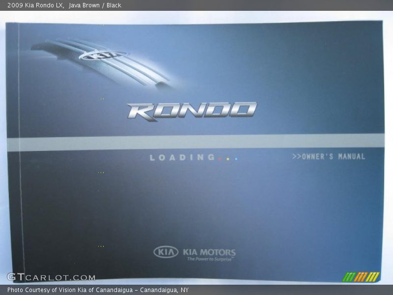 Java Brown / Black 2009 Kia Rondo LX