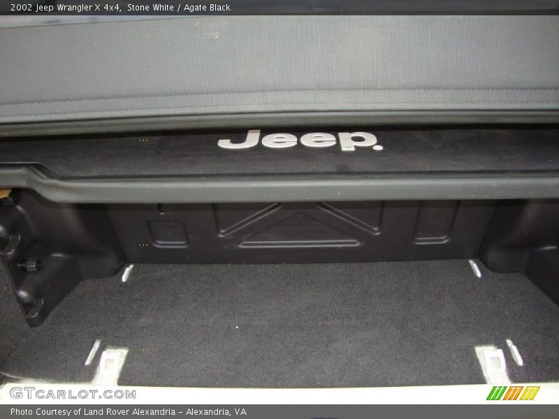 Stone White / Agate Black 2002 Jeep Wrangler X 4x4